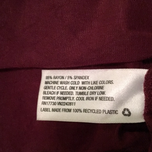 Mossimo Short Sleeve Burgundy Flare Dress - Picture 7 of 8